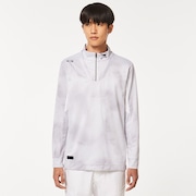 Skull Delusional Ls Mock - White Print