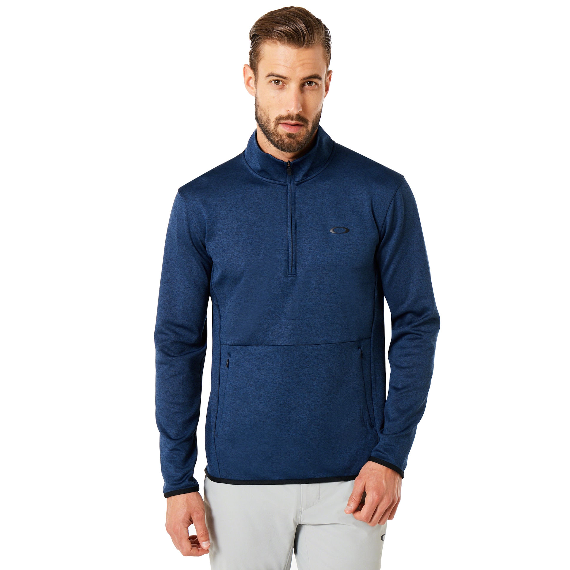 Oakley Half Zip Golf Fleece in Dark Blue Medium Heather | Oakley® US