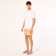 Blur Stripes Rc 16" Beachshort - Blurred Stripe Orange