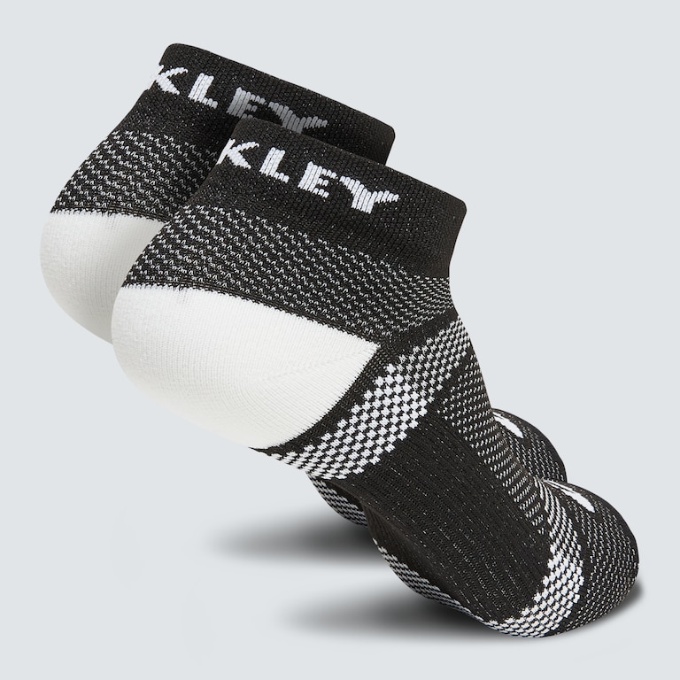 Ribbed Ellipse Short Socks - Blackout
