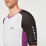 Sublimated Icon Jersey 2.0 - White/Purple Stripes
