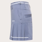 Elevate Deep Rise Pleats Skirt - Blue Tar