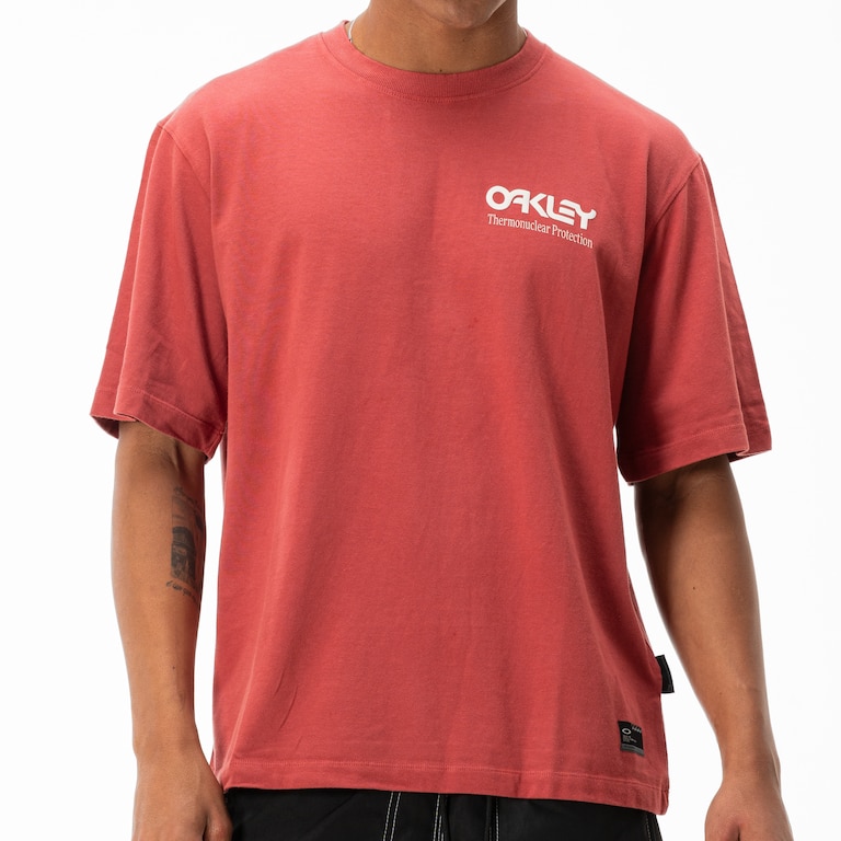 Oakley Thermonuclear Logo SS Tee - Rosewood