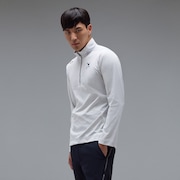 Skull Embossed LS Mock Shirt 2.0