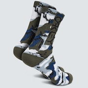 All Over Camo Socks - B1B Camo Blue/Gray