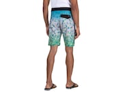 Bermuda De Água Tropical Big Pattern Boardshorts - Heather Gray