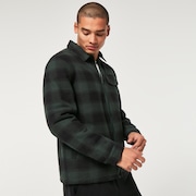 Alpine Plaid Reversible Jacket - Hunter Green