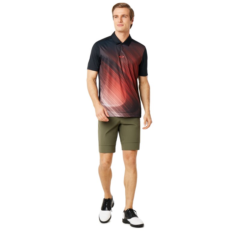 Exploded Ellipse Golf Polo Short Sleeve - Blackout