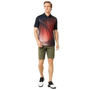 Exploded Ellipse Golf Polo Short Sleeve - Blackout