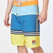 Striped 1975 Boardshort 21 - Blue Yellow Color Block