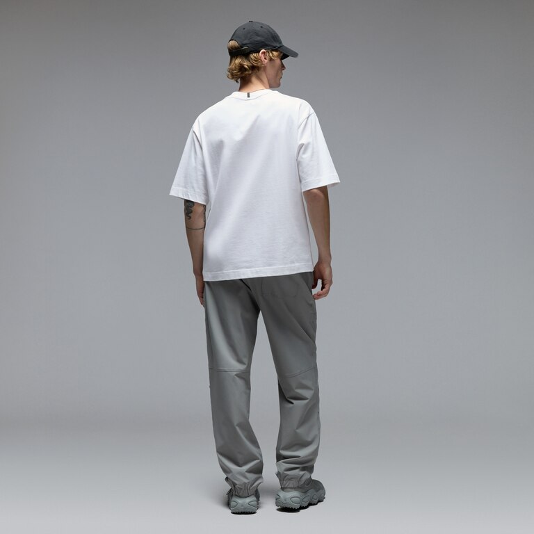 Mtn Ridge Embroidered Tee - White