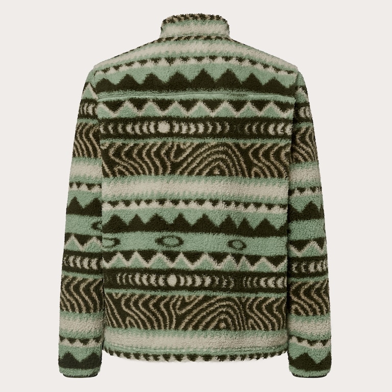 Mountain Fire Sherpa - Green Norway Pattern