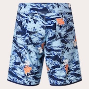 Palm Florals Rc 19” Boardshort - Tiger Flowers Camo Blue