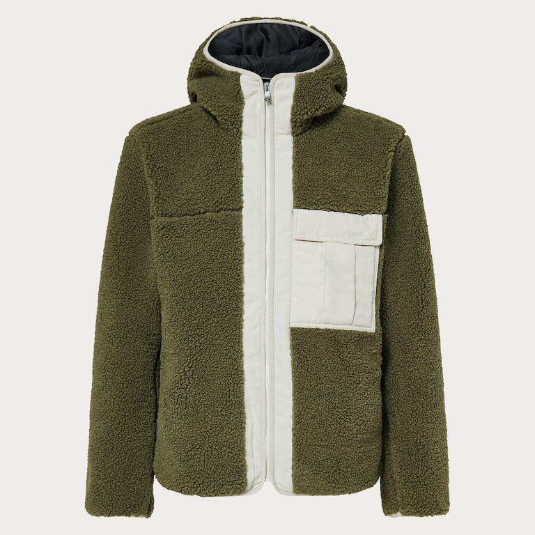 Snowdrift Full Zip Sherpa - Army Green
