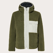Snowdrift Full Zip Sherpa - Army Green