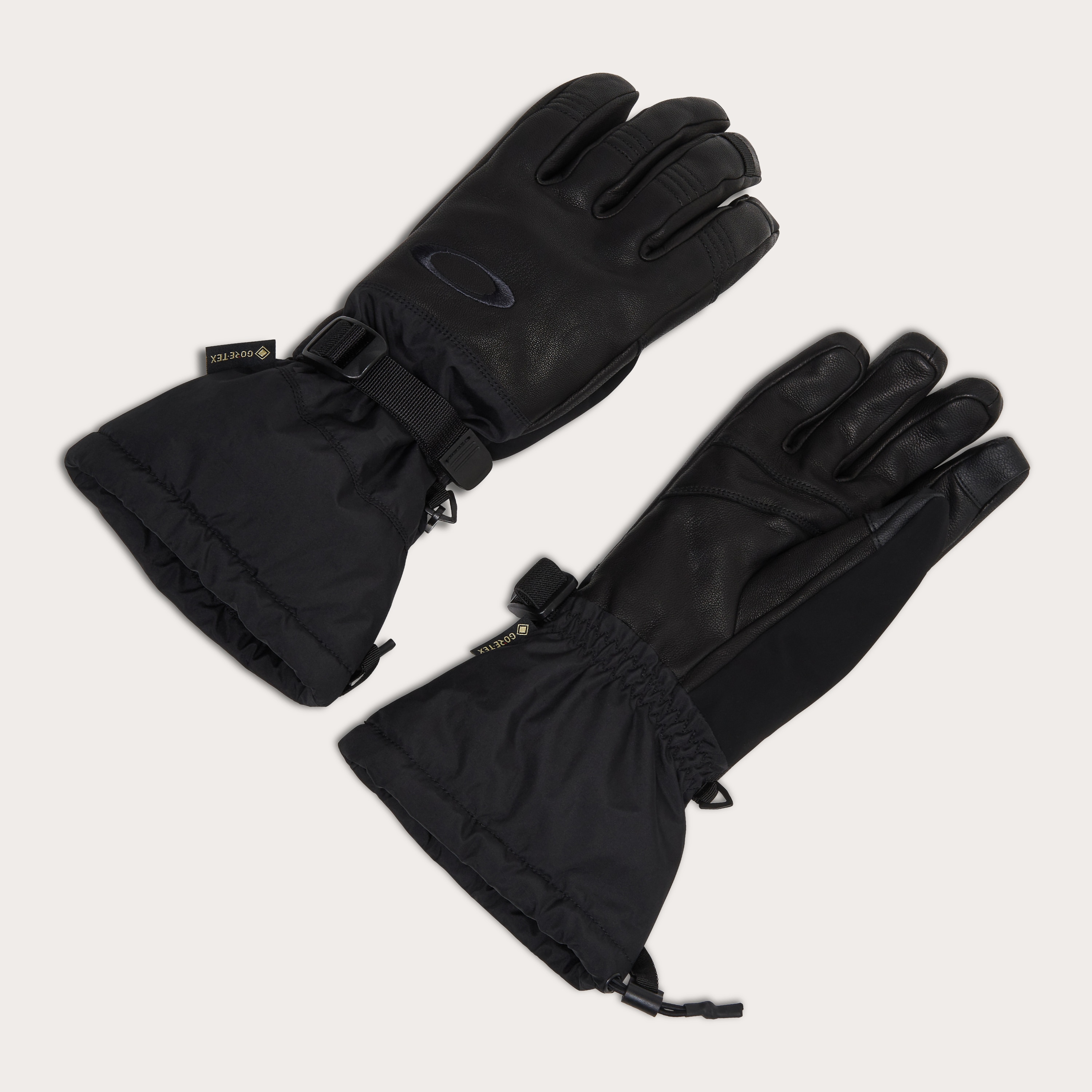 Oakley Ellipse Goatskin Gauntlet Gloves in Blackout | Oakley® CA