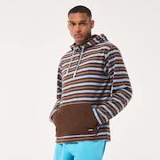 Dawny 1/4 Zip Hoodie - Carafe Stripes