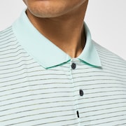 Oakley Jacquard Stripe Polo - Bay Green