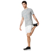 Enhance Slant Double Cloth Shorts 7Inch - White