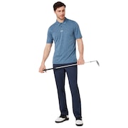 Aero Ellipse Polo - Ensign Blue Light Heather