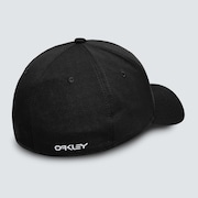 6 Panel Stretch Metallic Hat - Black/American Flag
