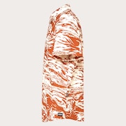 Deco Palms Rc SS Button Down - Duality Swirl White/Brown
