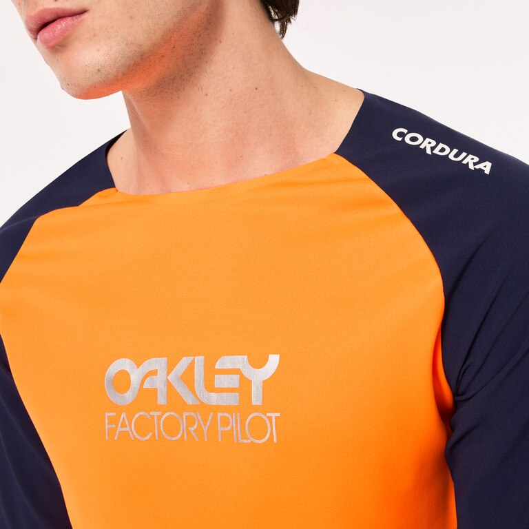 Maven Scrub LS Jersey - Orange/Blue