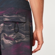 Marble Swirl 19" Boardshort - Ultra Purple Magma