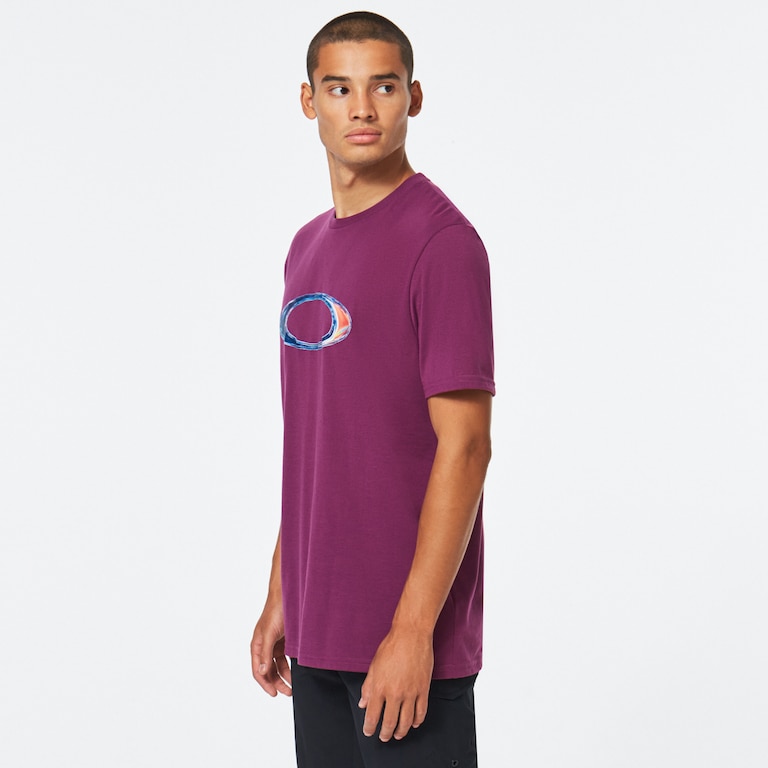 Marble Ellipse Tee - Dark Purple