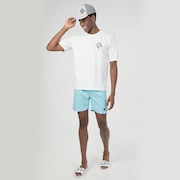 Camiseta Masc Mod Linear  Threads Oversized SS Tee - Bone