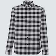 Checkered Ridge Long Sleeve - Stone Gray
