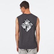 Palms B1B Tank - Dark Gray Heather