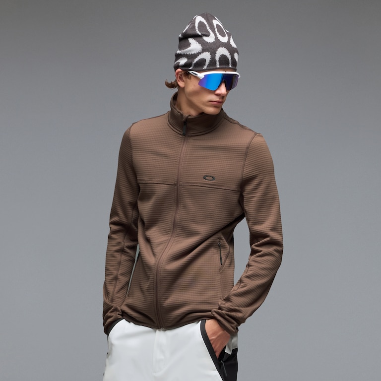 Canopy Full Zip Sweatshirt - Dark Umber