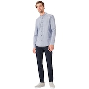LS Solid Woven Shirt - Fathom