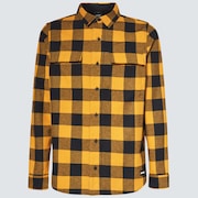 Bear Cozy Flannel - Amber Yellow/Black Check
