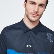 Color Block Shade Polo - Uniform Blue