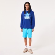 Golden Hour Bark Po Hoodie - Crystal Blue