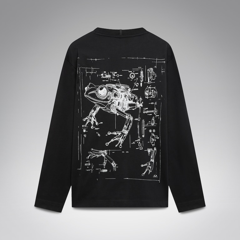 Animatronic Frog LS Tee - Pitch Black