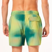 Sand Pixel Rc 16" Beachshort - Organic Spots Green