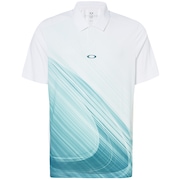 Exploded Ellipse Golf Polo Short Sleeve - White