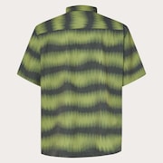 All Day  Rc Shirt - Distorted Stripes Green
