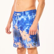 Canary Palms Rc 18" Beachshort - Palms Clouds Blue