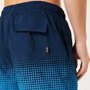 Sand Pixel Rc 16" Beachshort - Gradient Monogram Abyss/Blue