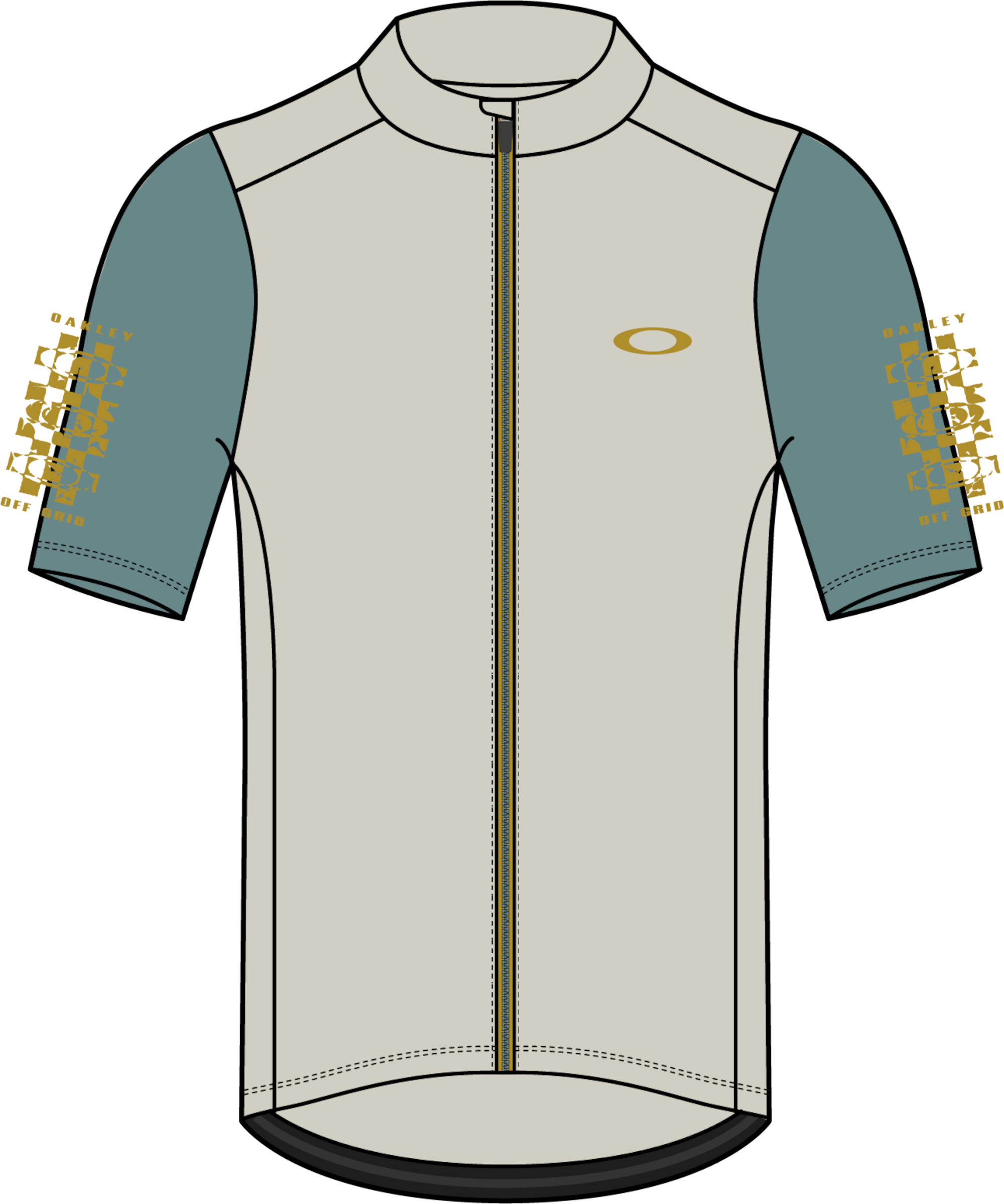 オークリーサイクルジャージ　OFF GRID JERSEY XL Oakley Off Grid Jersey 2.0 in Mist | Oakley® LU