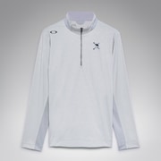 Skull Embossed LS Mock Shirt 2.0 - Nickel