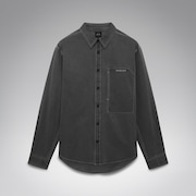 Oak Solid Ls Shirt - Pitch Black