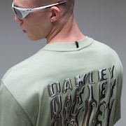 Stacked Metal Tee - Faded Green