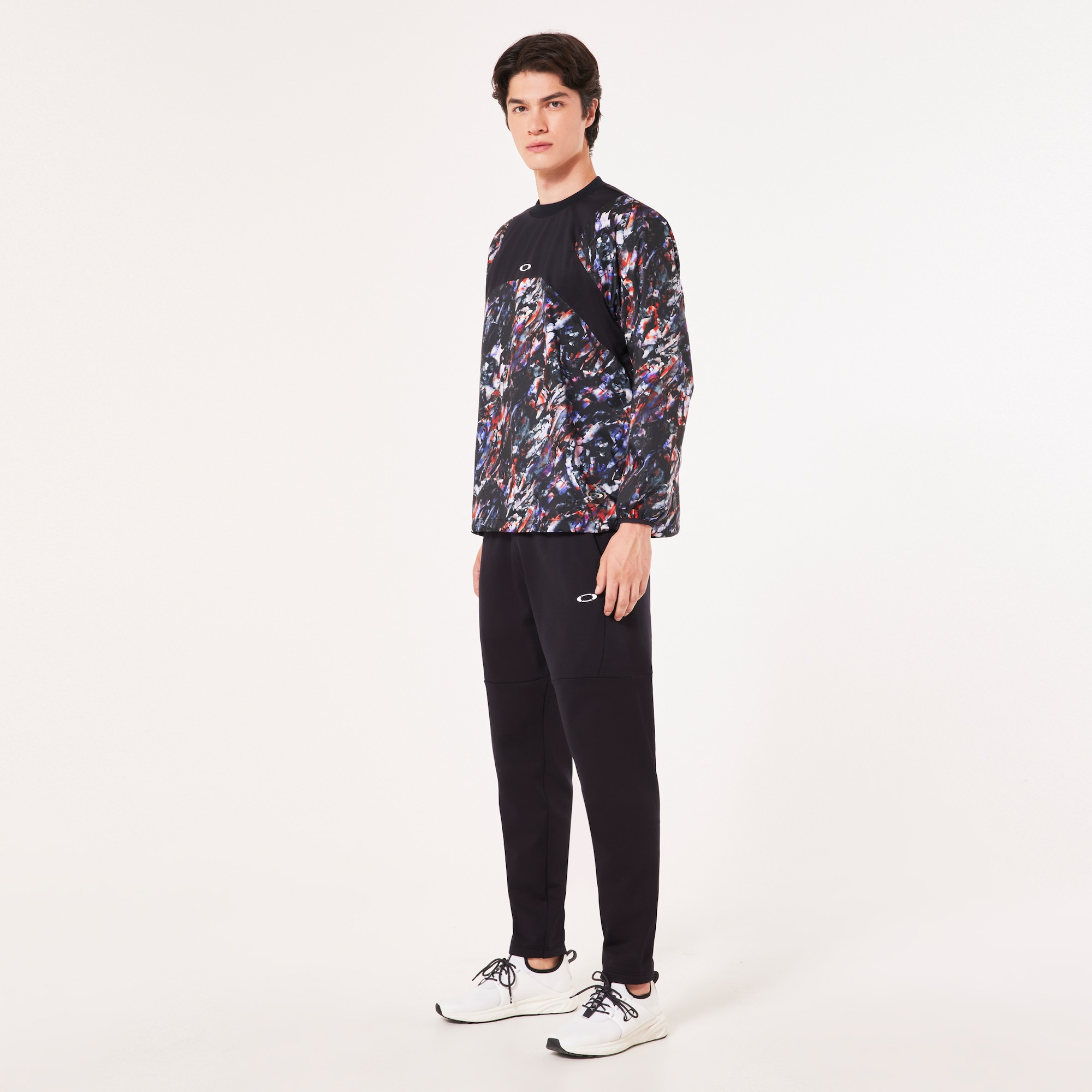 オークリー Striking Wind Mesh LS Pullover 6.0 Black Print