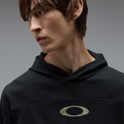 Striking Matelasse Hoodie - Pitch Black