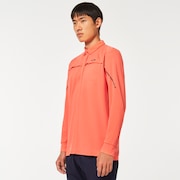 Oakley Uneven Jq Ls Shirt - Burnt Orange